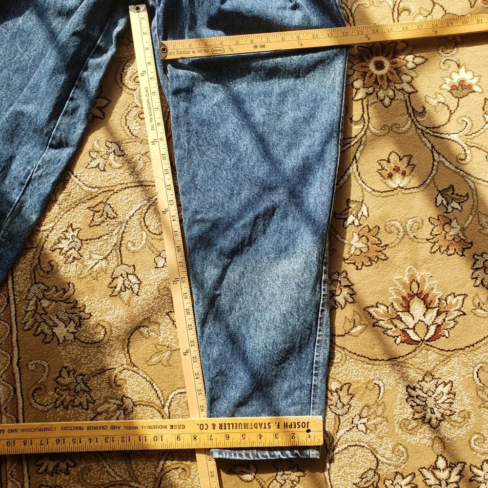 Vintage Jordache 24" waist high rise pleated jeans Barrel Leg - Picture 16 of 16